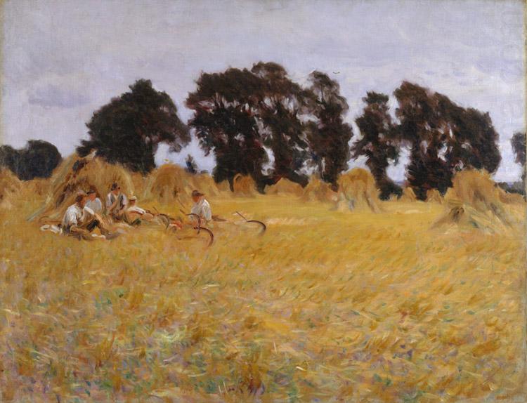 John Singer Sargent Reapers Resting in a Wheatfield (mk18) china oil painting image